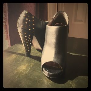 Steve Madden Studded Heel Peep-toe Bootie